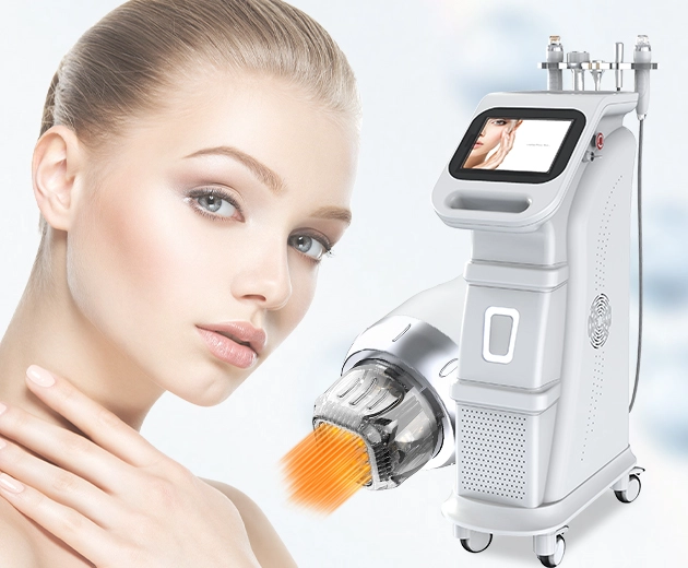 Vertical Vacuum Microneedling RF Machine