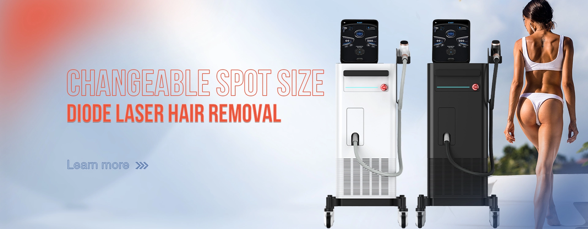 Changeable Spot Size Diode Laser Hair Removal Machine