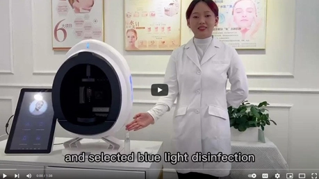 Video Of Facial Skin Analyzer Machine