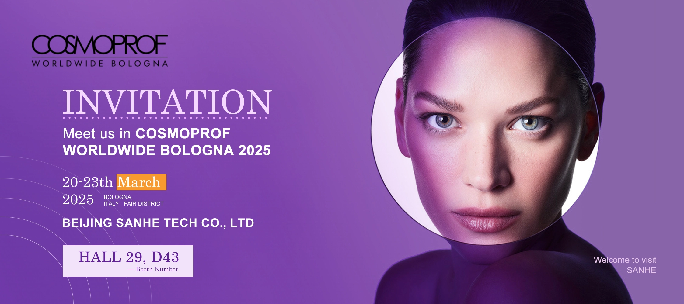 2025 Italy COSMOPROF WORLDWIDE BOLOGNA Beauty Exhibition is coming soon; SANHE is ready to welcome global visitors!